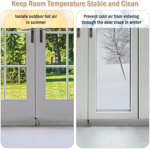 Under Door Draft Stopper Heavy Duty 36 Inches Grey