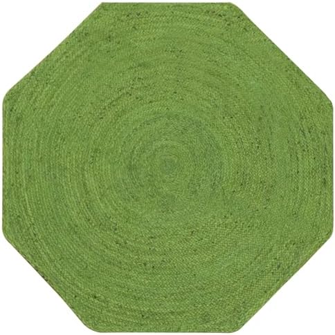 CASAVANI Decorative Kilim Octagon Area Rug Green