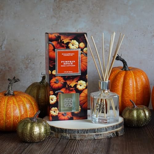 HomeWorx Pumpkin Spice Reed Diffuser Set