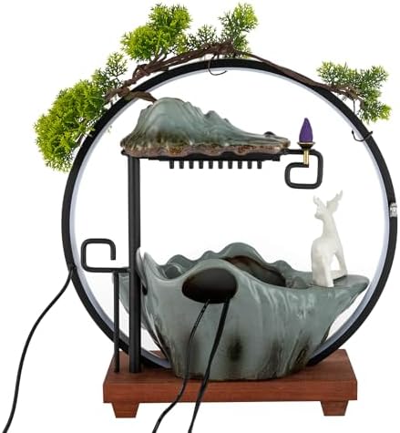 Tapischion Tabletop Fountain with Light Atomizer