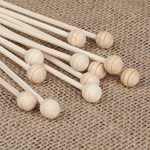 SUPVOX 10 Pcs Reed Diffuser Set with Wooden Beads