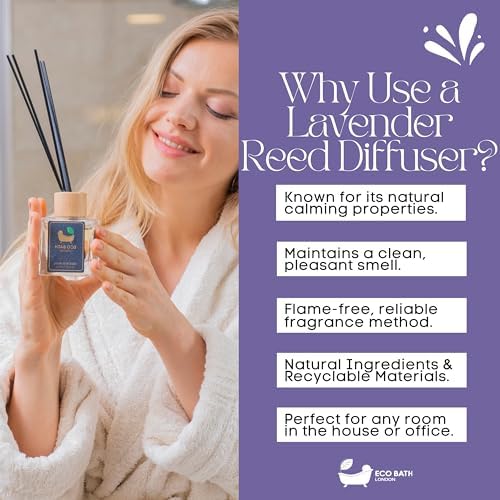 French Lavender Reed Diffuser - 100ml Luxurious Home Fragrance