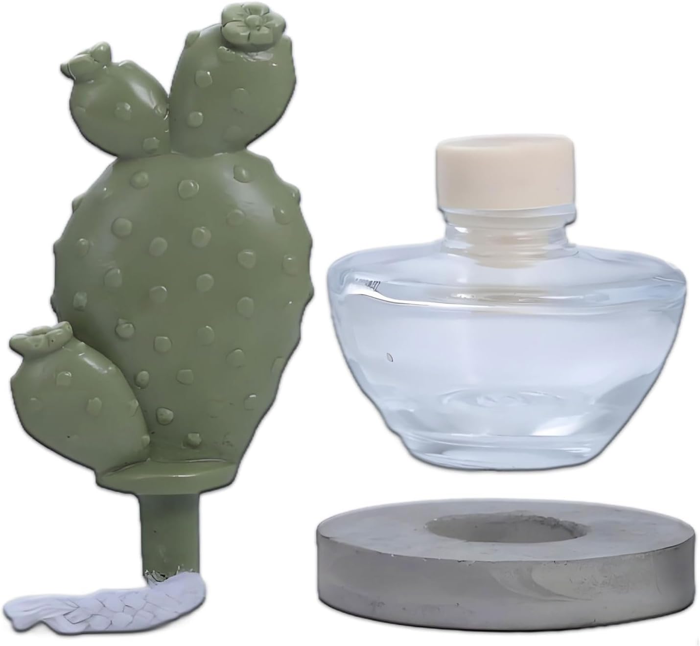 Pretty Valley Home Reed Diffuser Set - White Flower Gypsum Cactus Fragrance 338 fl oz