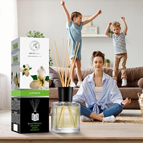 Jasmine Reed Diffuser with Natural Essential Oil 17 Fl Oz