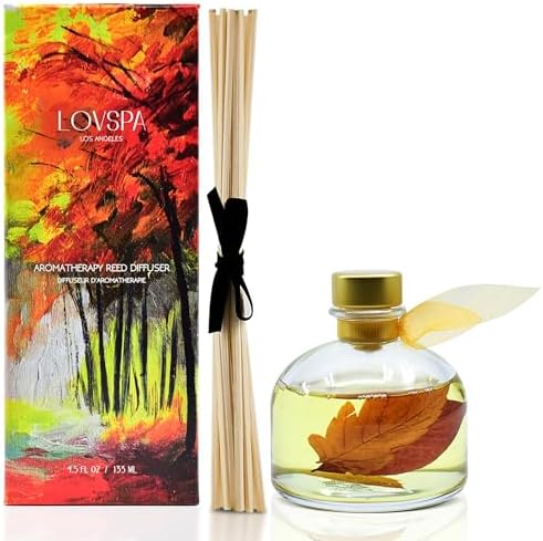 LOVSPA Fall Scented Reed Diffuser Set - Cinnamon Vanilla Sugar