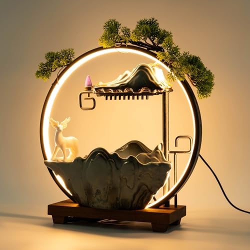 Tapischion Tabletop Fountain with Light Atomizer