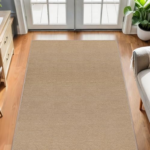 SHACOS Easy Jute 3x5 ft Washable Area Rug - Neutral Beige
