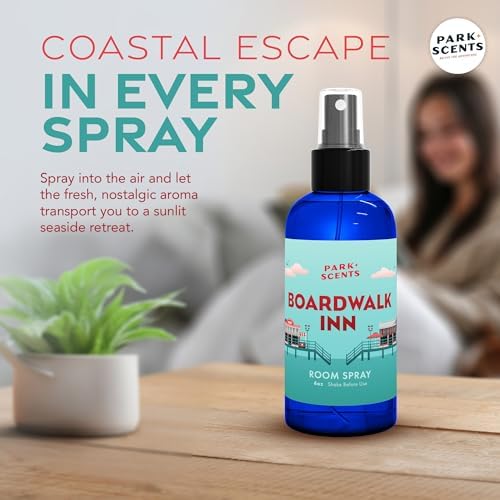 Boardwalk Inn Inspired Luxury Fragrance Room Spray Bergamot Thyme Chrysanthemum Jasmine White Tea 4oz