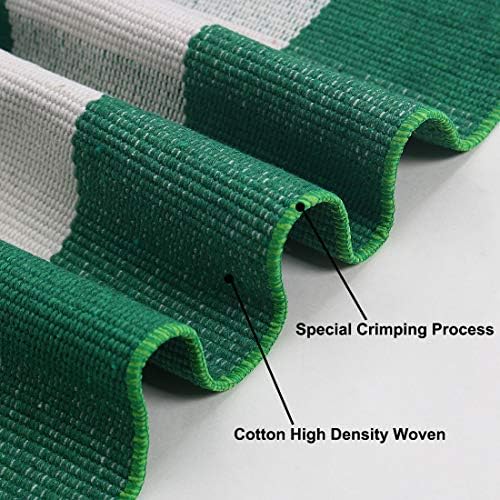 Uxcell Buffalo Check Rug 35x24 Green White