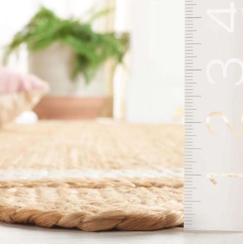 UrbanWeavers Indian Jute Braided Round Area Rug
