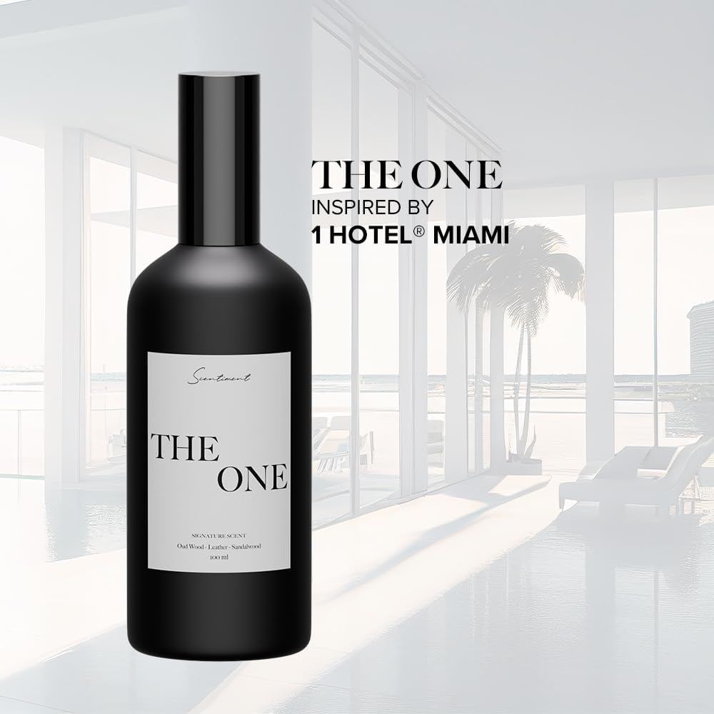 The One Room Spray - 100ml Sophisticated Scent with Cardamom Leather and Amber Premium Home and Office Fragrance