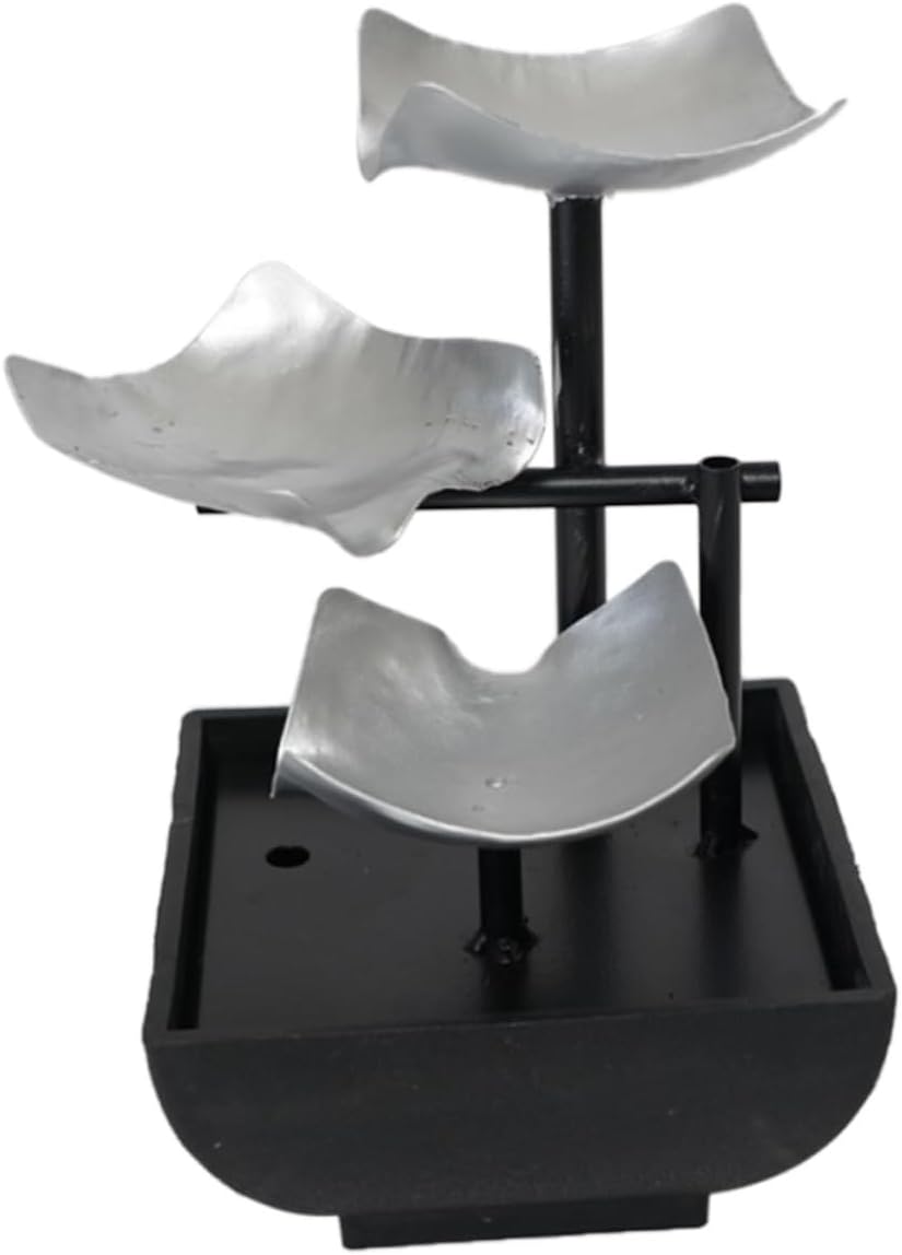 Zerodeko Tabletop Running Water Fountain Office Decor