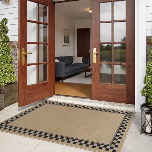 Tiveney 3x5 Machine Washable Front Door Mat