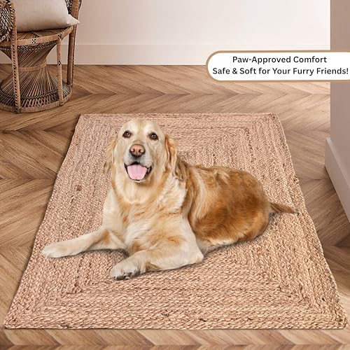 Ramanta Home Hand Woven Jute Braided Rug 24x36 Inch