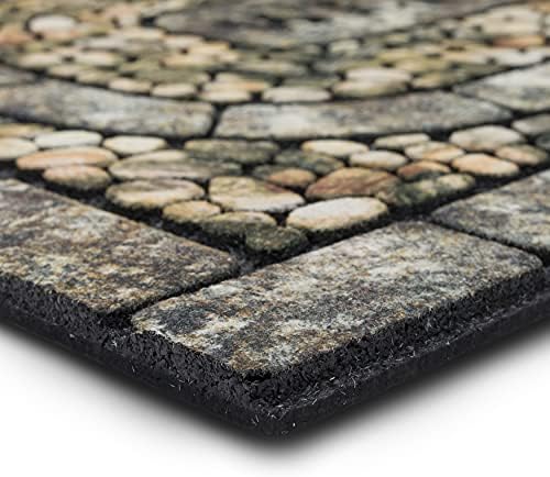 Mohawk Home Entryway Door Mat 2 x 3 All Weather Non Slip Recycled Rubber