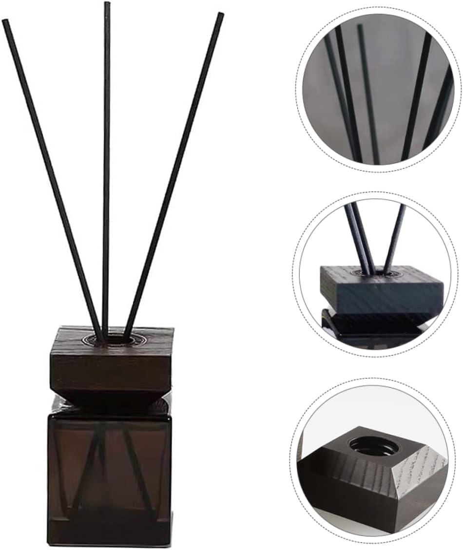 Elegant White Square Glass Diffuser Bottle for Essential Oils