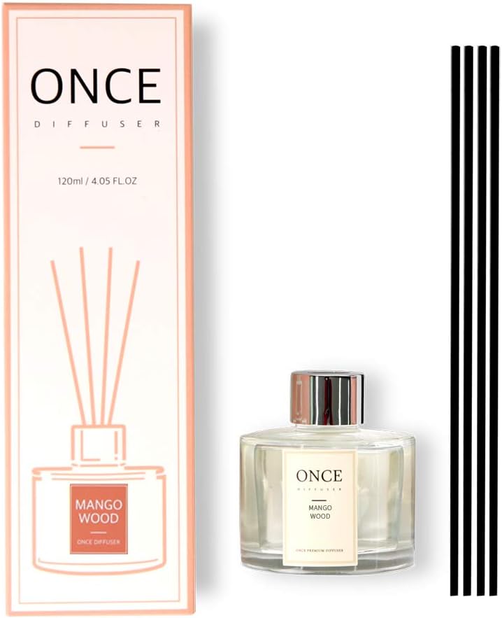 Once Natural Reed Diffuser Set Mango Wood 405 oz