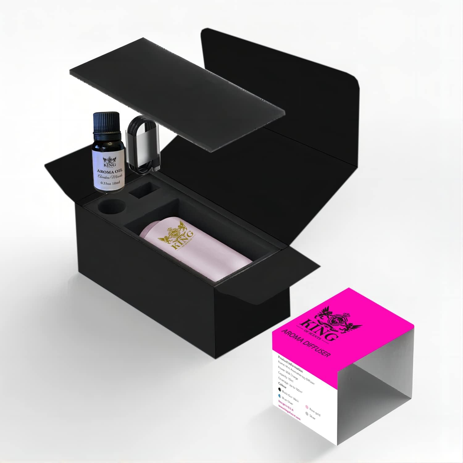 KING OF SCENTS Car Diffuser Pink Large Room