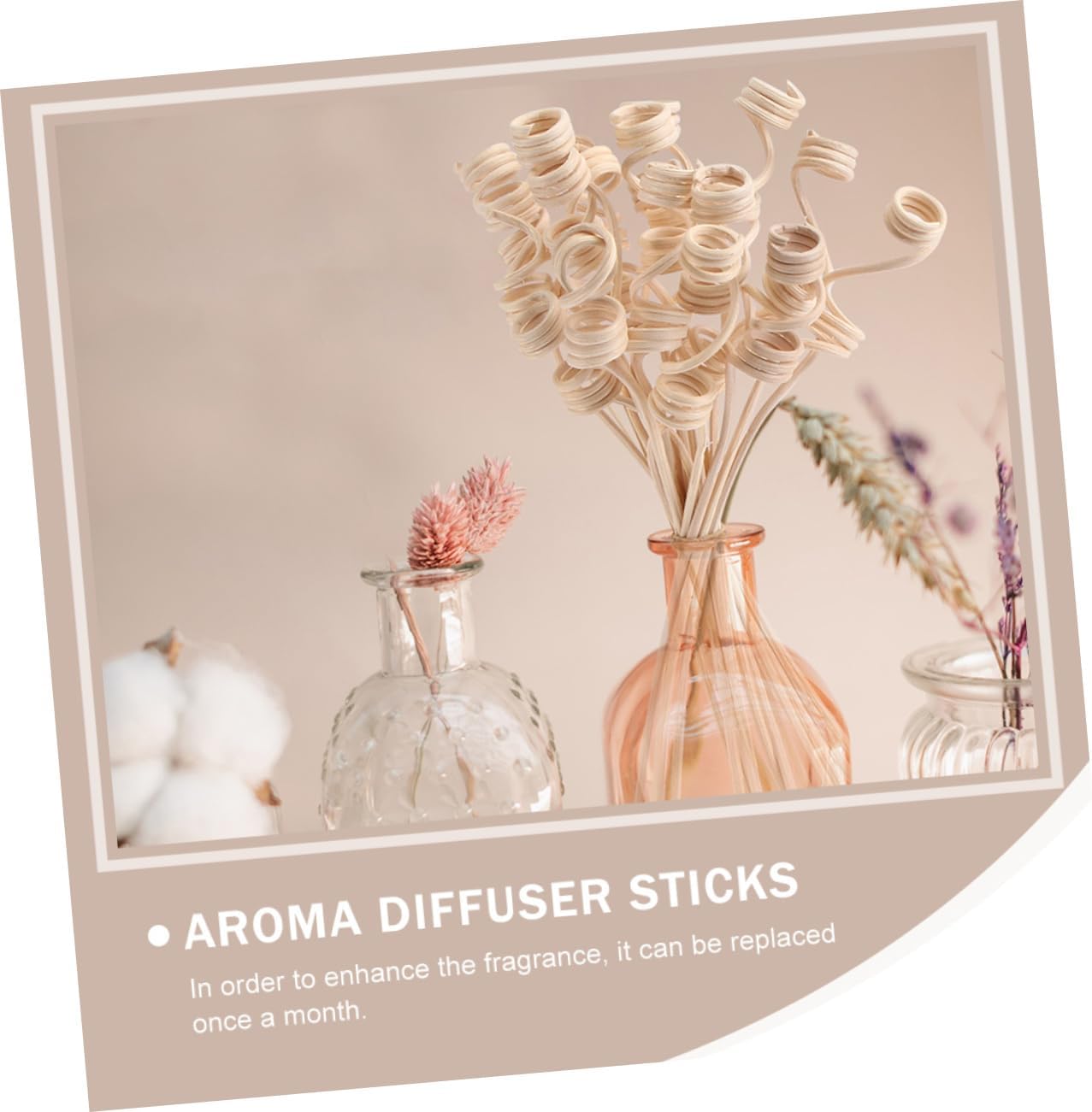 Zerodeko 1 Set Rattan Diffuser Sticks for Home Decor