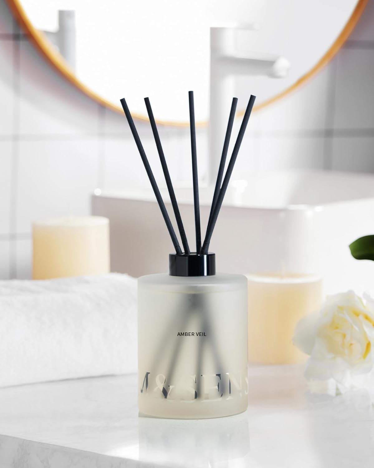 MSENSE Amber Lemon Reed Diffuser Set