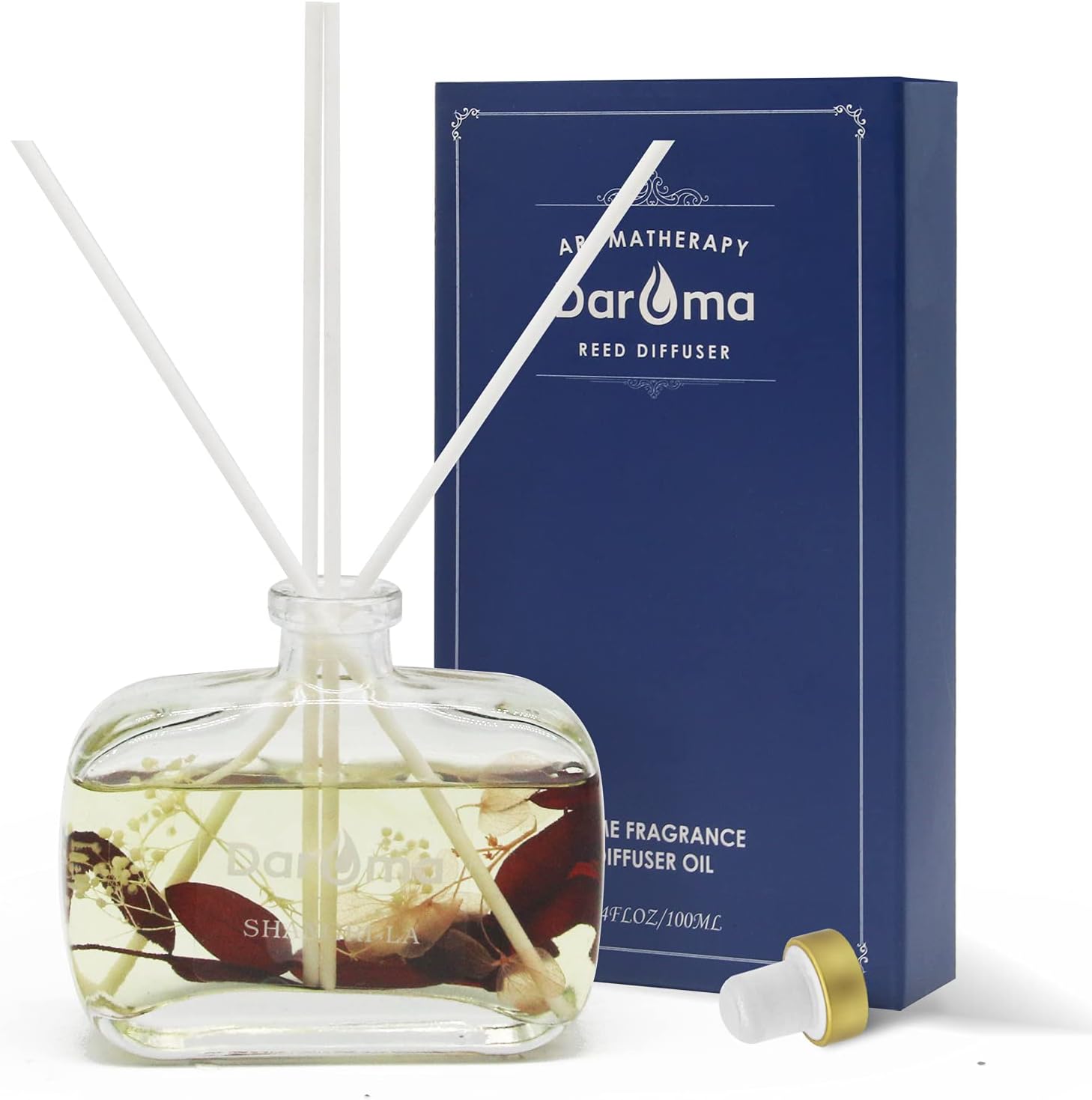 DAROMA Reed Diffuser Set with Dried Flowers 1