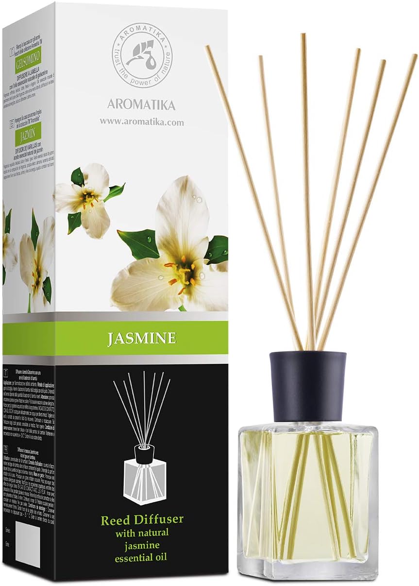 Jasmine Reed Diffuser with Natural Essential Oil 17 Fl Oz