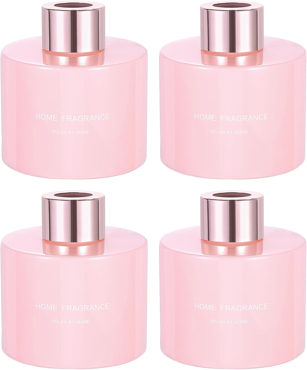 HARFINGTON 4pc Empty Glass Diffuser Bottle 140ml