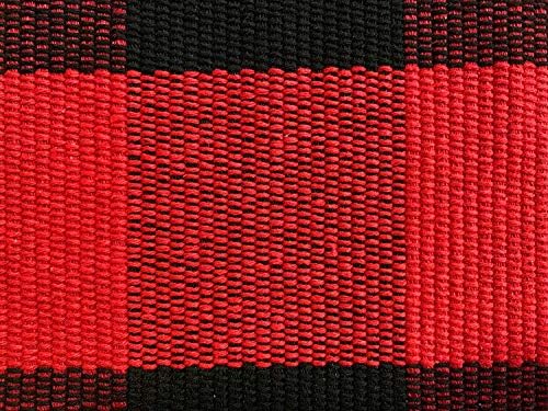 UKELER Buffalo Plaid Outdoor Rug 2x42 Feet