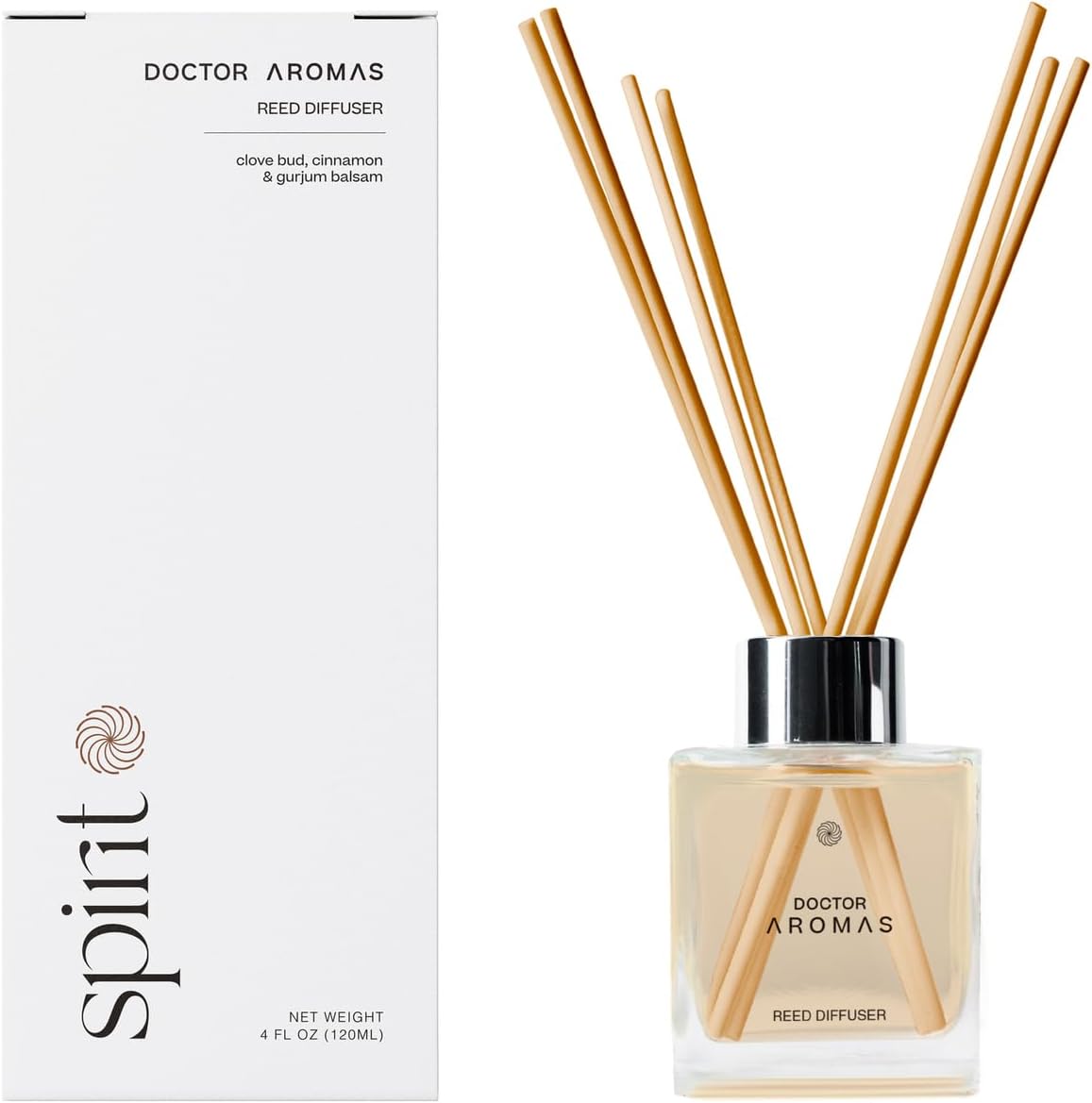 Doctor Aromas Essential Oil Reed Diffuser Glass Jar Set