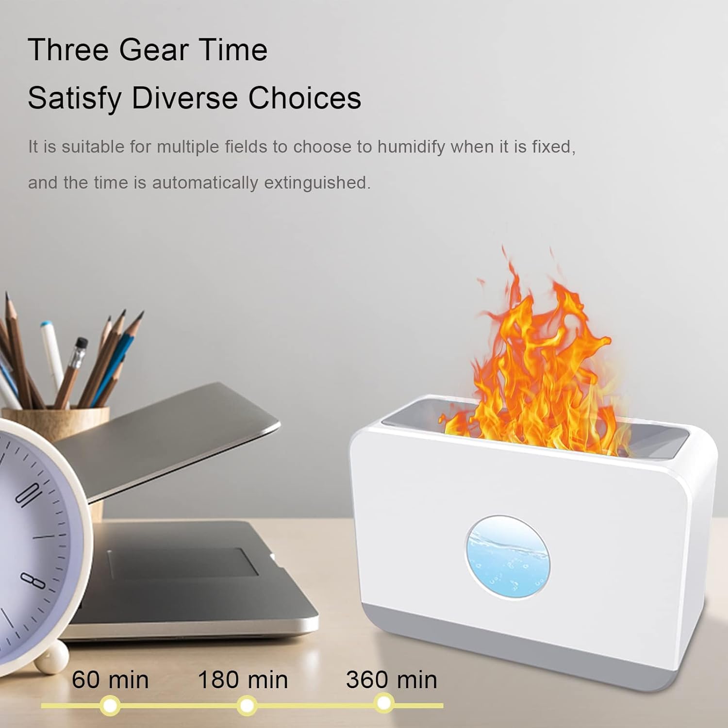 OLV Flame Diffuser with LED Light and Mist