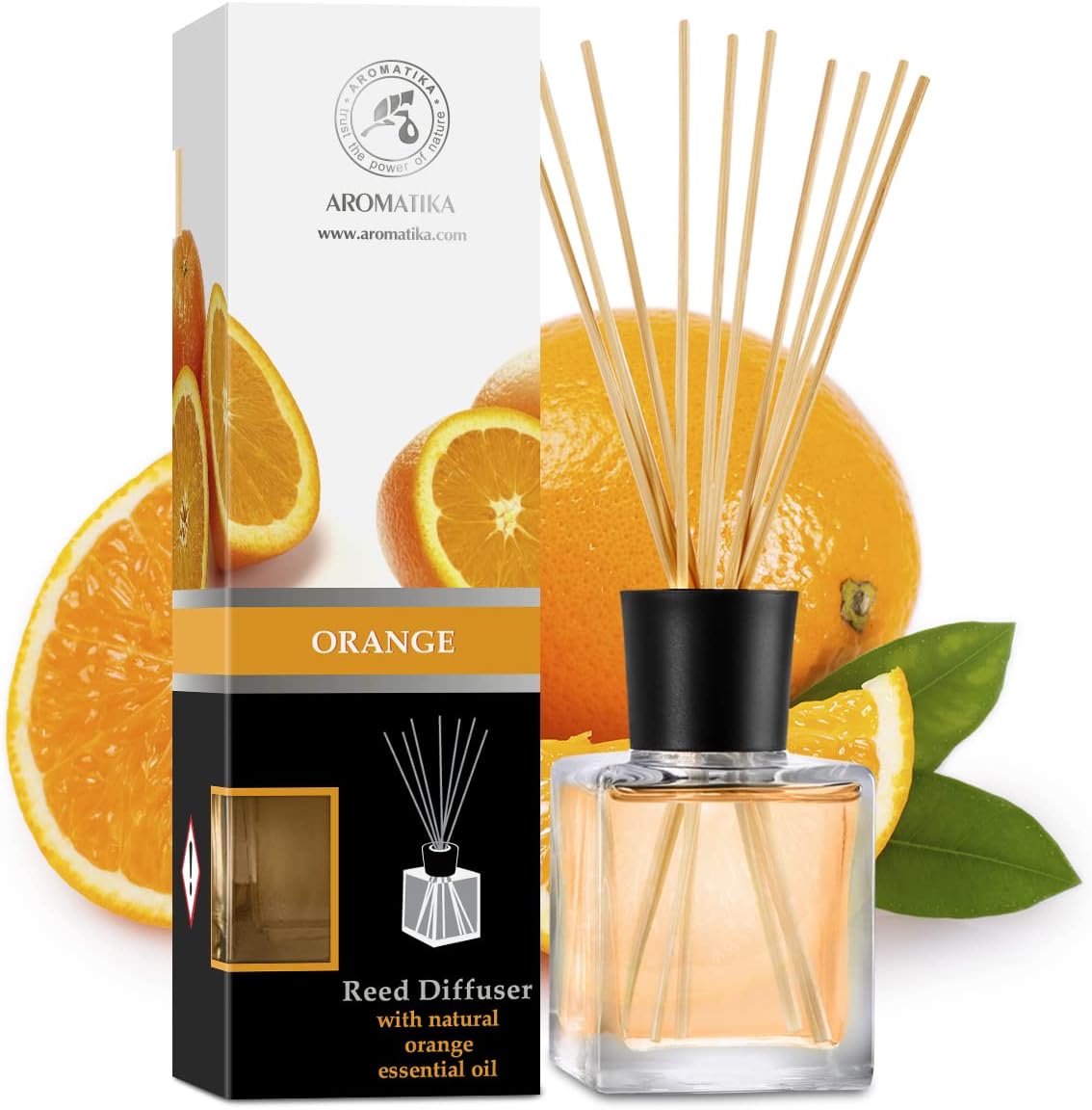 Orange Diffuser Set 68 Fl Oz - Natural Aromatherapy
