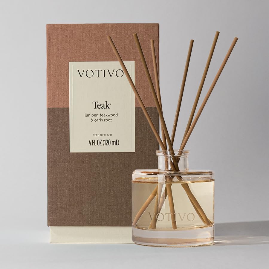 Votivo Teak Signature Reed Diffuser 4 oz