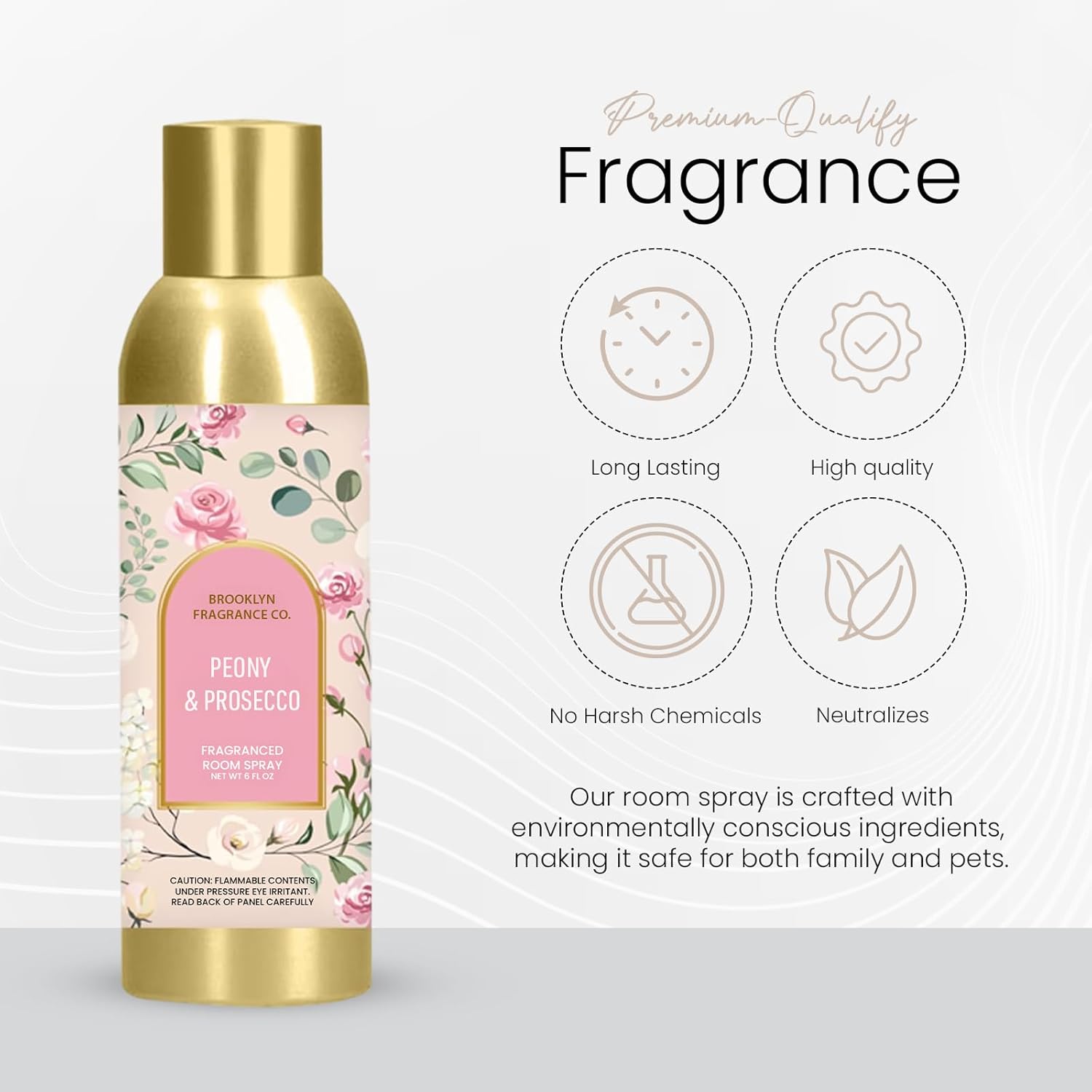 Brooklyn Fragrance Co Arches Room Spray - Floral Peony Prosecco 6 Fl Oz