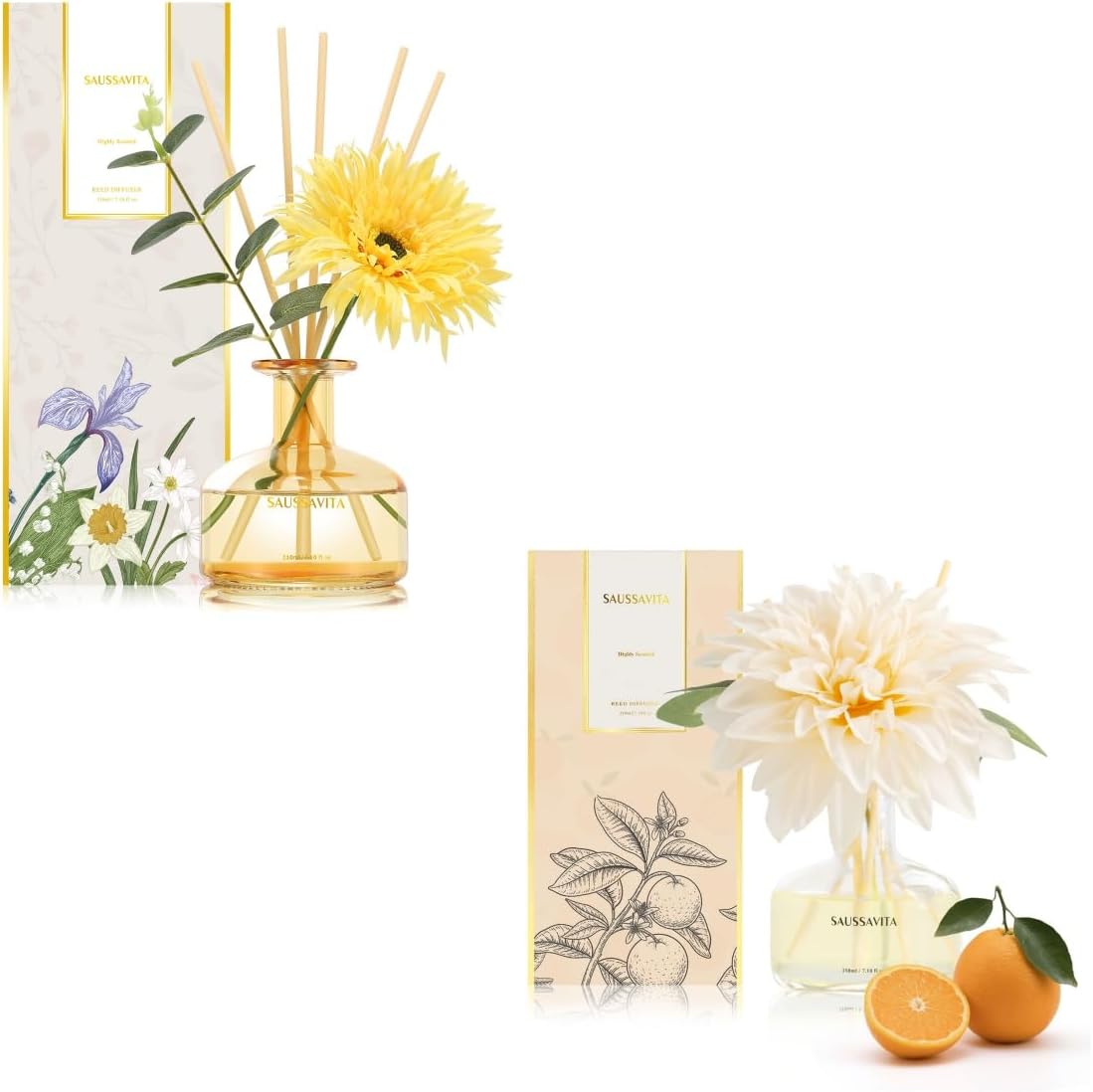 Saussavita Reed Diffuser Set 710 oz with 7 Sticks 1