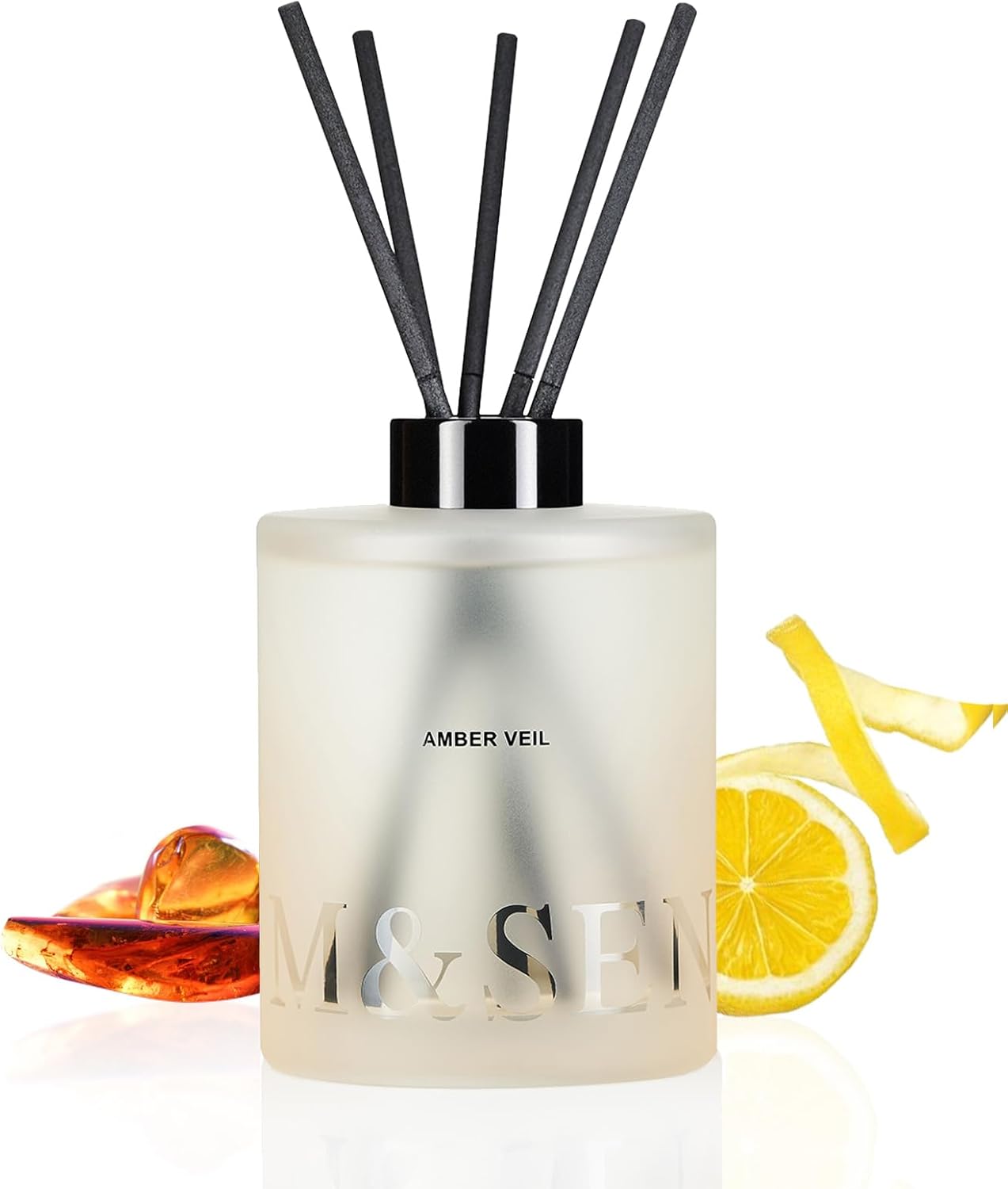MSENSE Amber Lemon Reed Diffuser Set