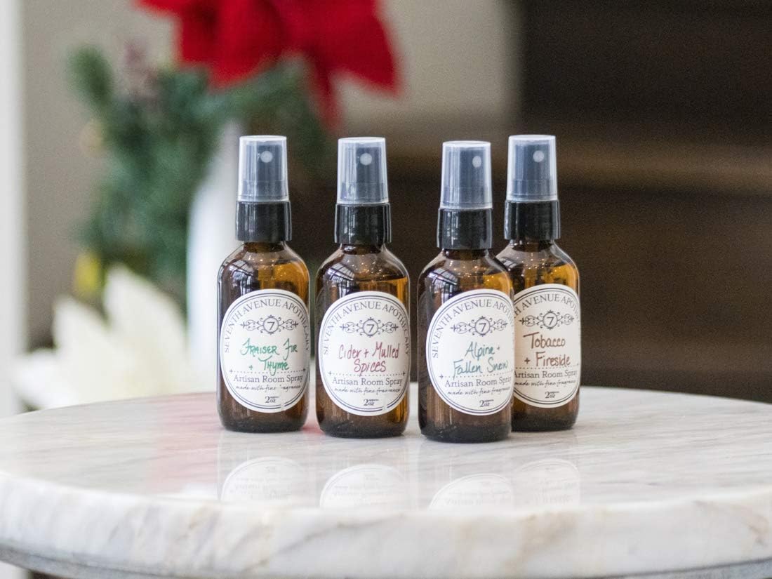 Fragrant Room Spray - Green Clover Aloe Amber Glass Bottle