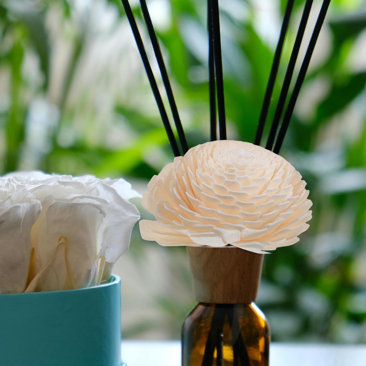 2pcs Diffuser Flowers with Rope for Home Decor