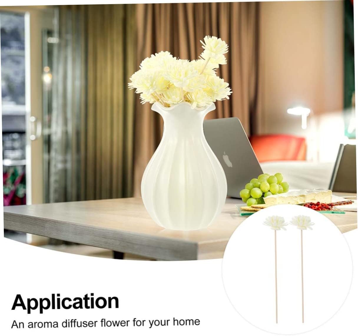 10 Pcs Diffuser Sticks Natural Rattan Set with Accessories