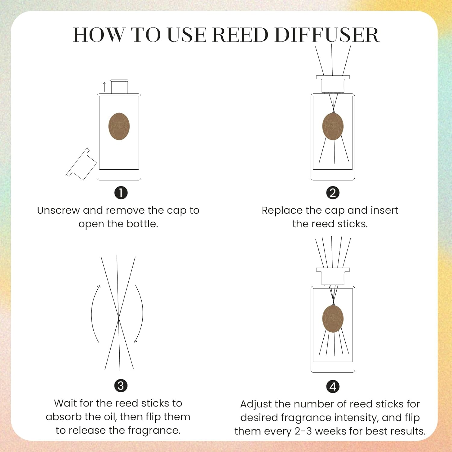 MSENSE 65 Oz Large Reed Diffuser Set