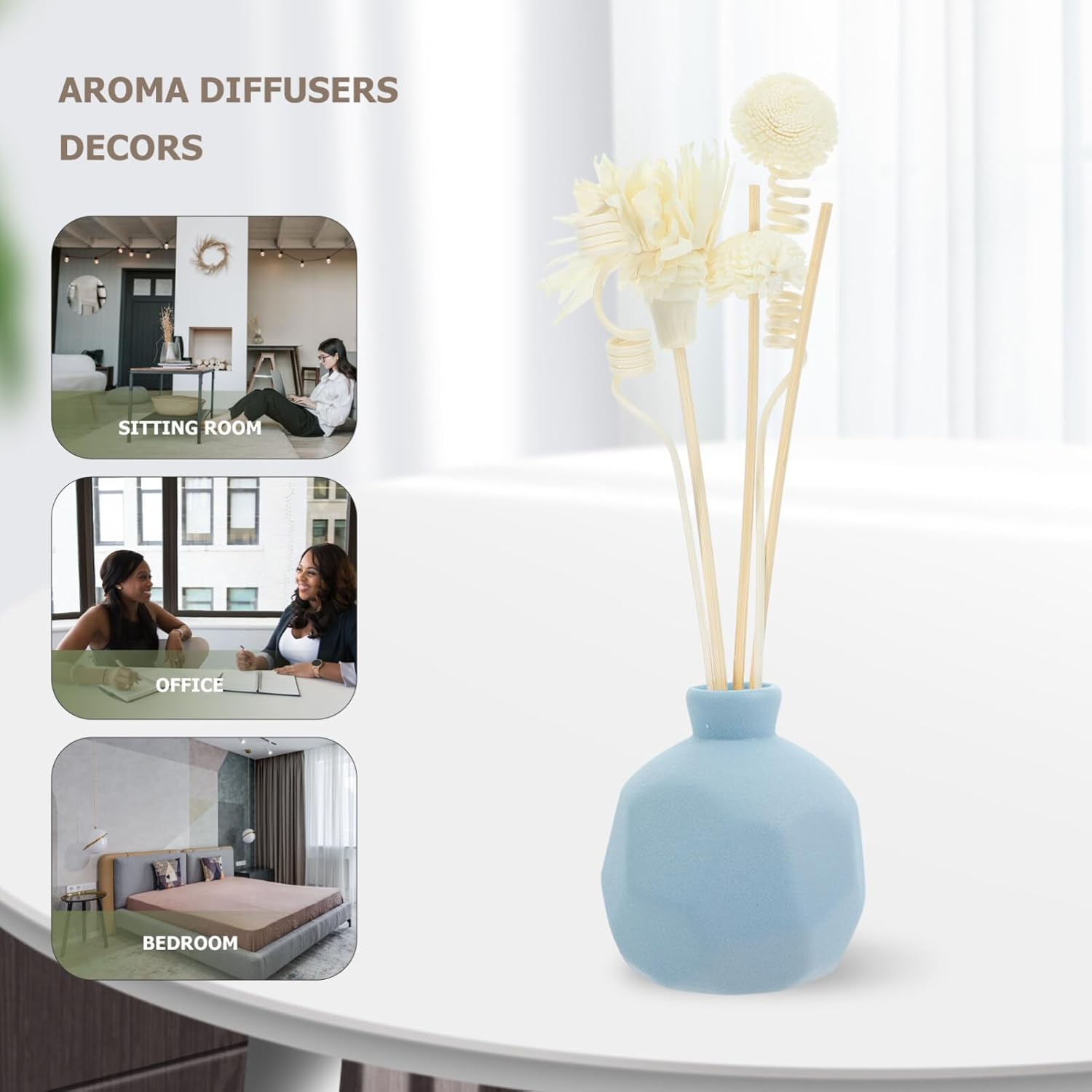 HOMSFOU 1set Rattan Diffuser Sticks for Home Office