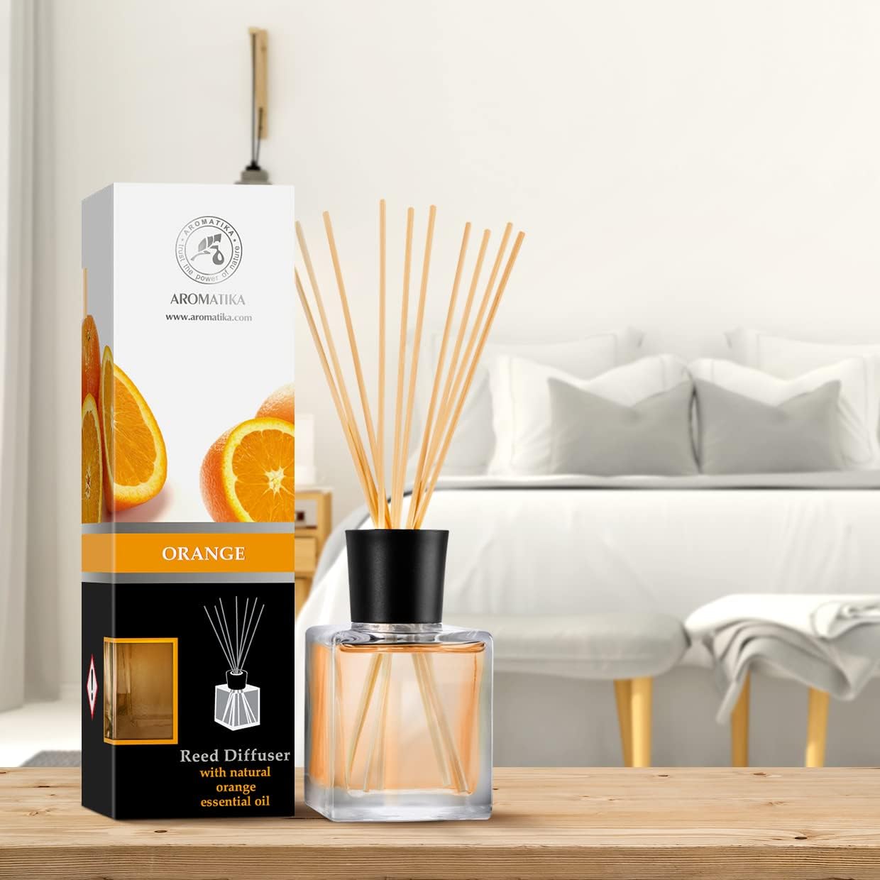 Orange Diffuser Set 68 Fl Oz - Natural Aromatherapy