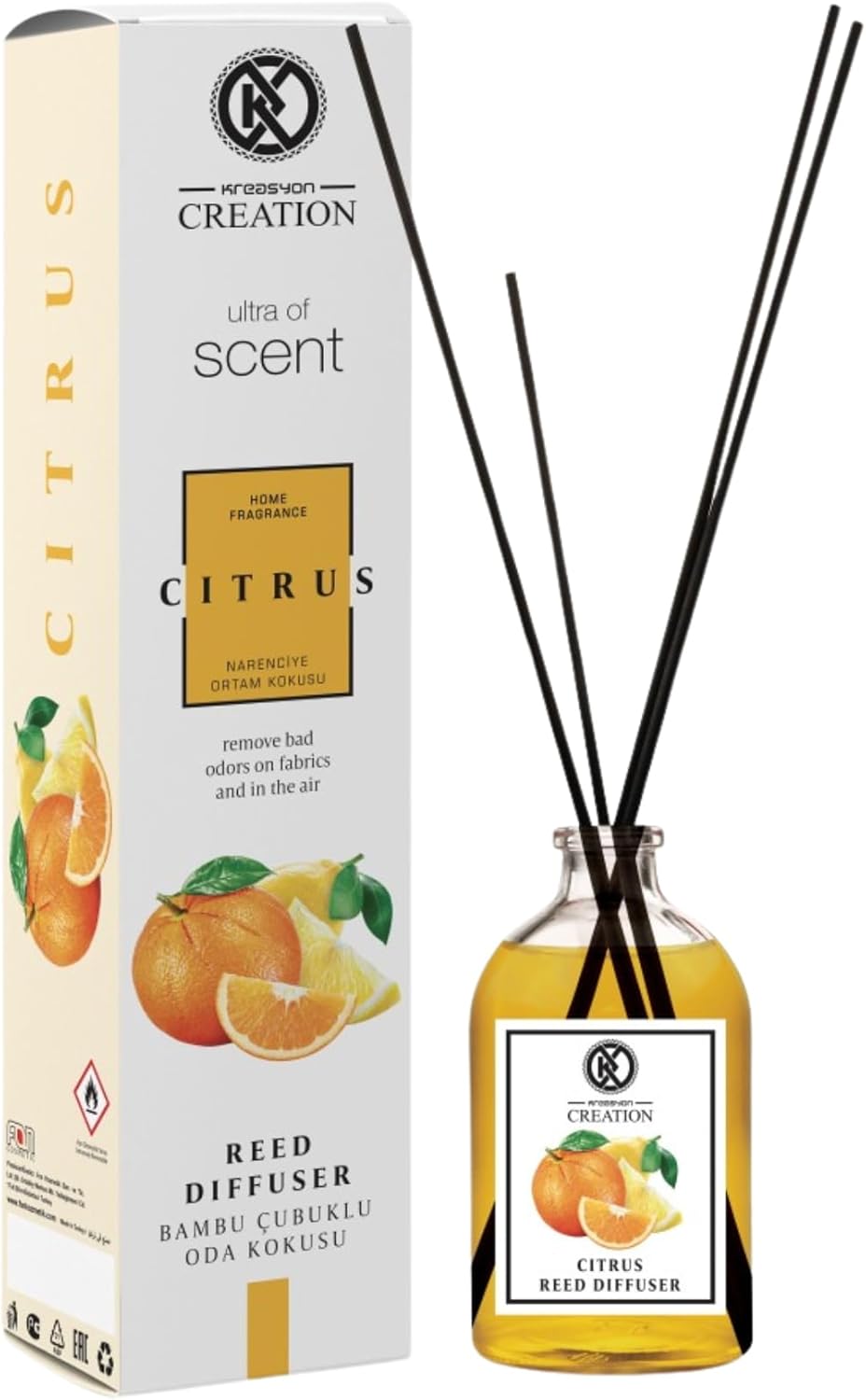 Room Freshener Set - Pineapple Citrus Aromatherapy Diffuser 115 ml