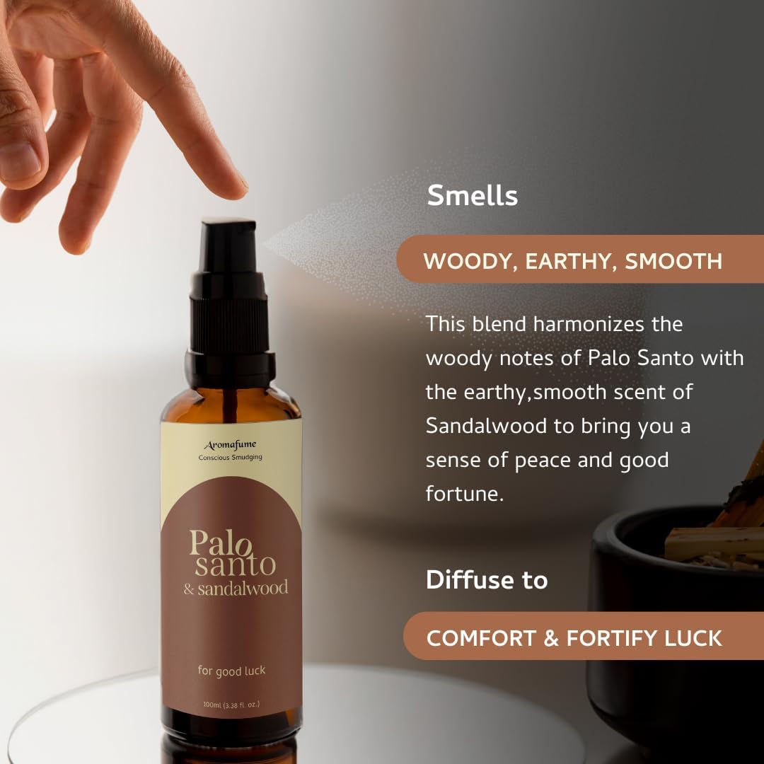 Palo Santo Sandalwood Smudge Spray by Aromafume 100ml