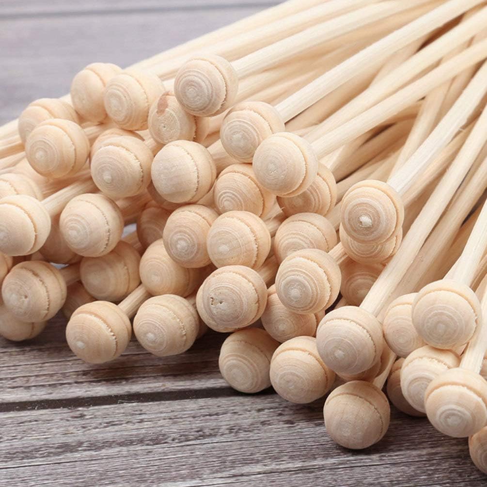 SUPVOX 10 Pcs Reed Diffuser Set with Wooden Beads