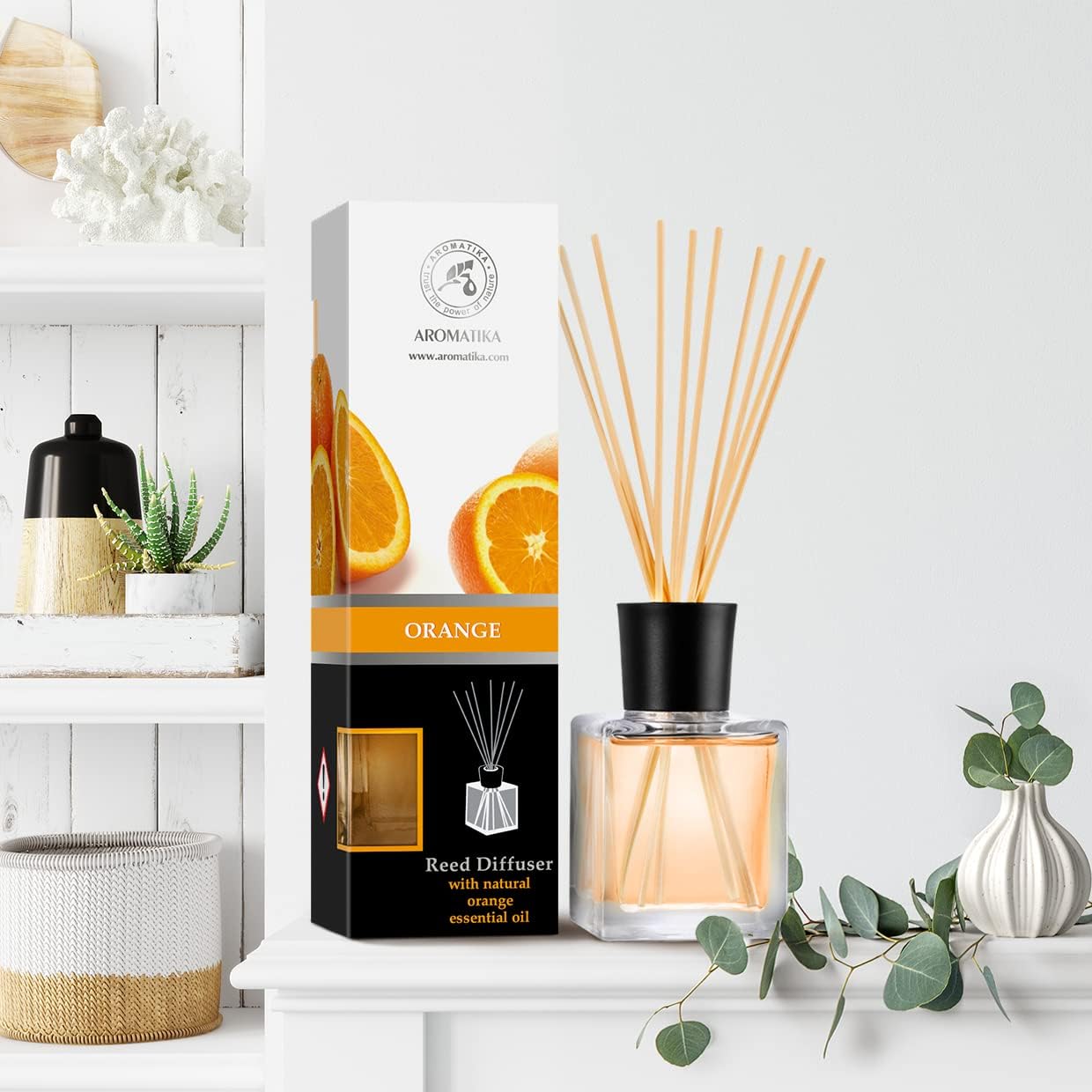 Orange Diffuser Set 68 Fl Oz - Natural Aromatherapy