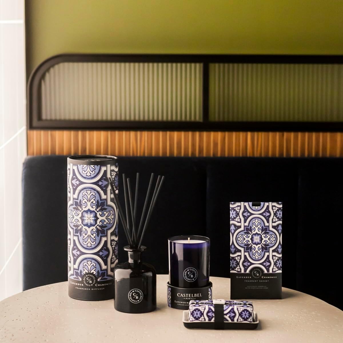 Castelbel Reed Diffuser Set Portuguese Tile Fragrance Luxury Elegant Home Decor Oil Based Long Lasting Aroma