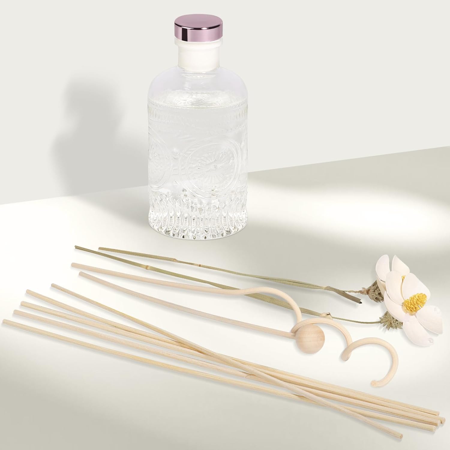 English Pear Freesia Reed Diffuser Set with 4 Rattan Sticks