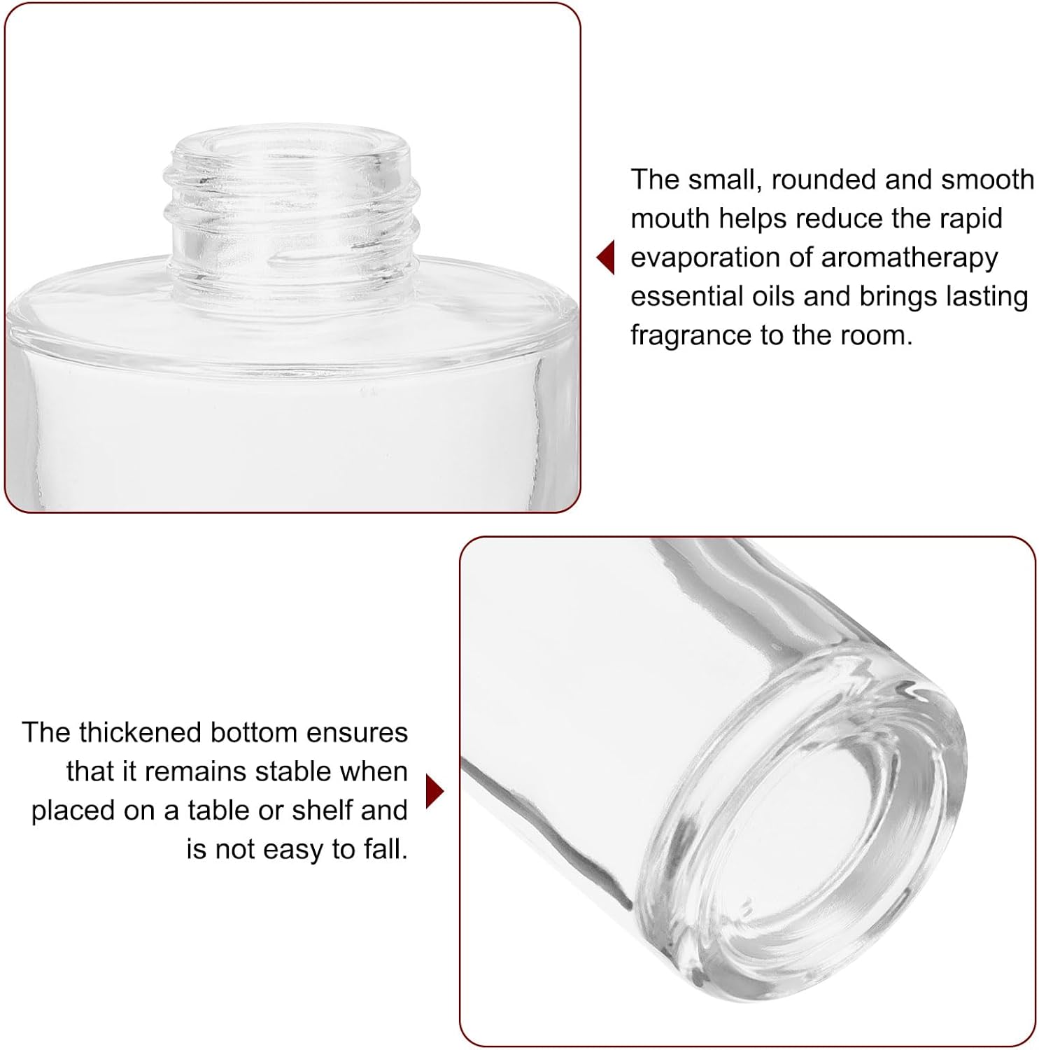 HARFINGTON 5oz Glass Diffuser Container