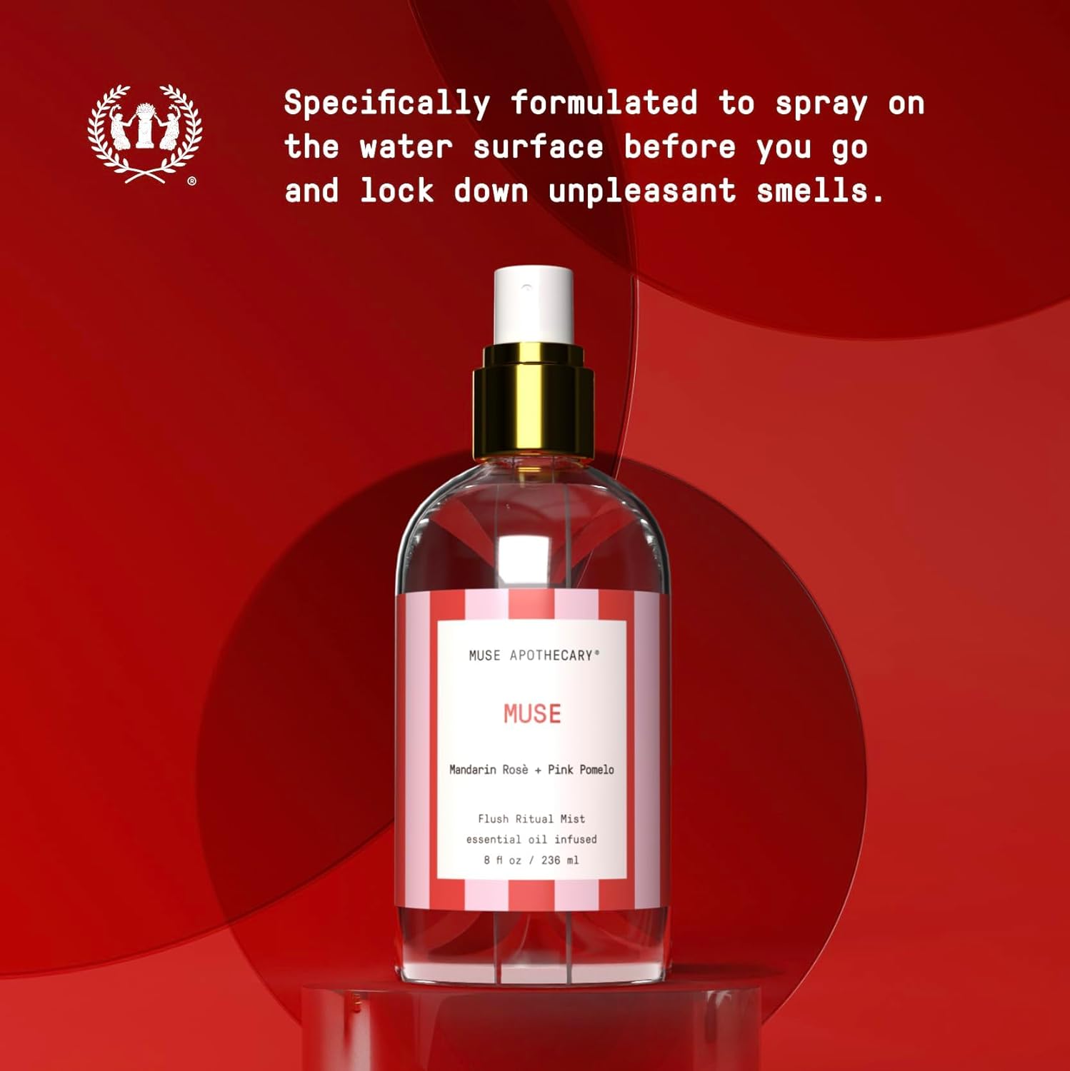 Muse Apothecary Flush Ritual Toilet Spray - 8 oz Pack of 3