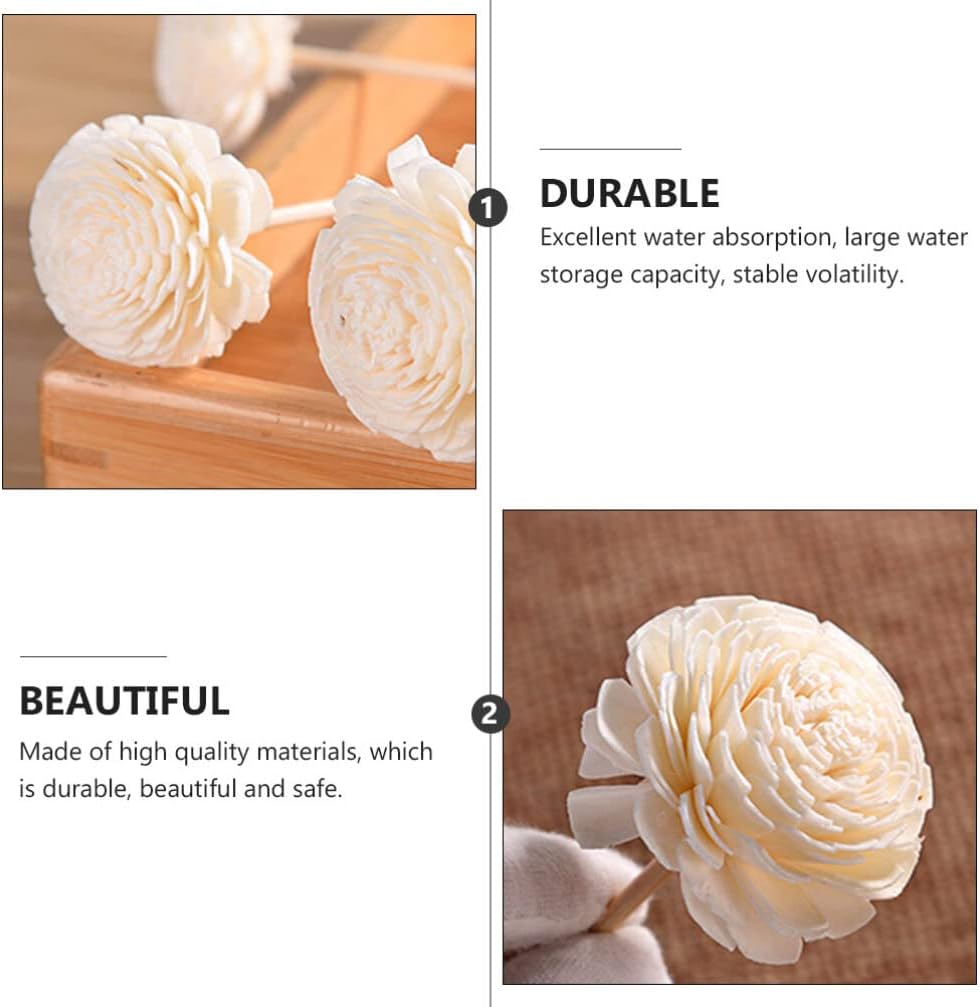 6pcs Dried Flower Rattan Sticks for Home Fragrance Decor